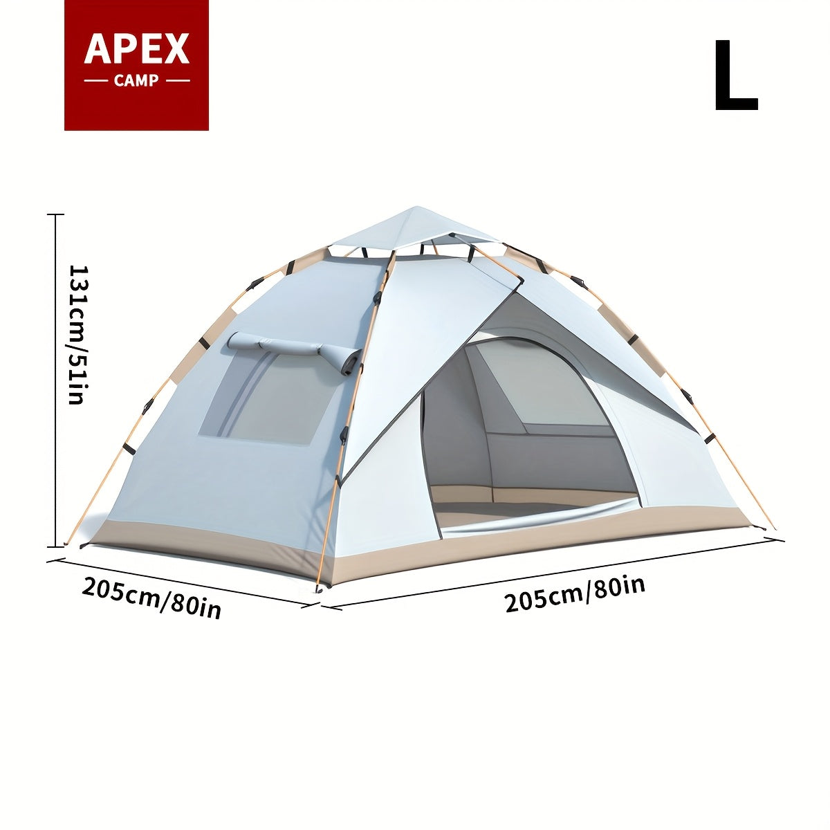 1-4 Person Automatic Pop-Up Tent Waterproof Portable Camping Shelter