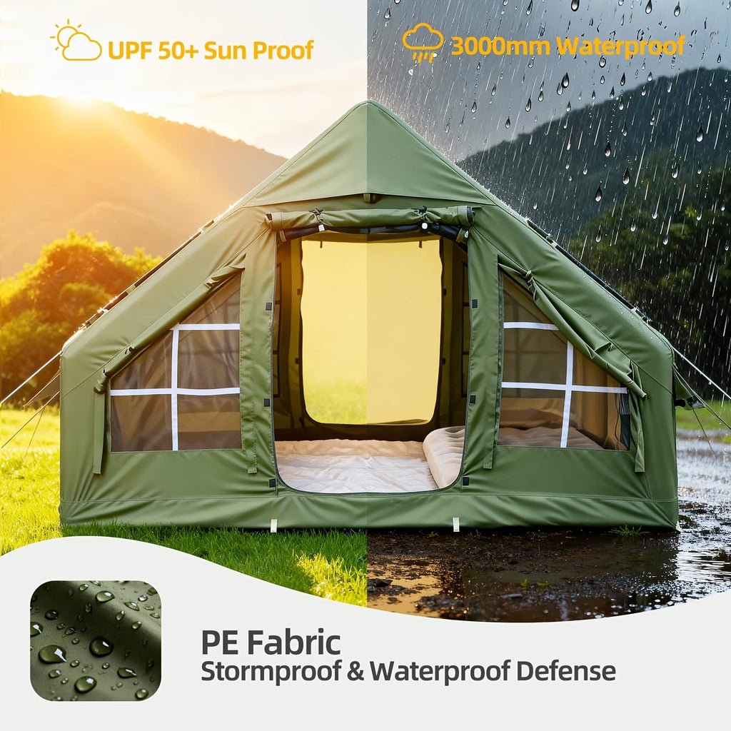 Luxury Inflatable 4-6 Person Oxford Tent for All-Season Glamping