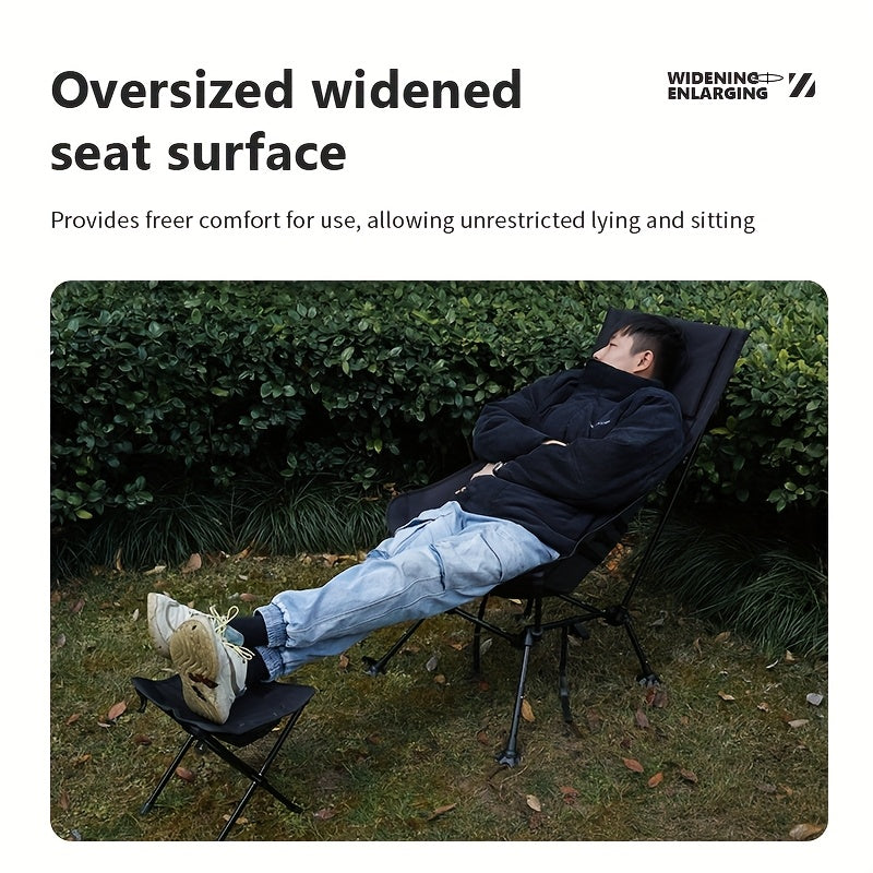 Adjustable High Back Moon Chair - Foldable Camping & Beach Seat