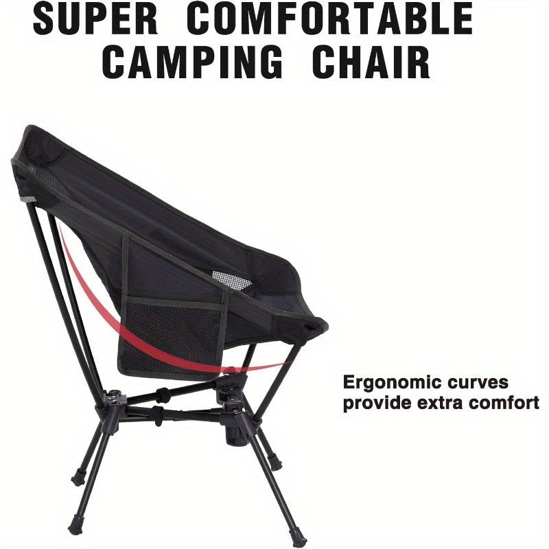Ultralight Folding Camping Chairs - 2 Pack Compact Hiking & Beach
