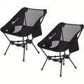 Ultralight Folding Camping Chairs - 2 Pack Compact Hiking & Beach