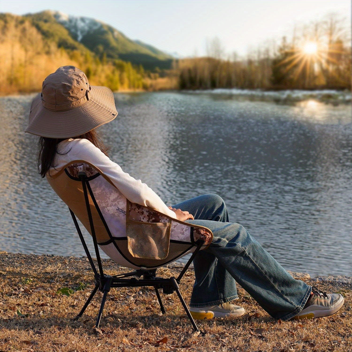 Ultralight Portable Camping Chair - 4th Gen Folding Hiking Chair