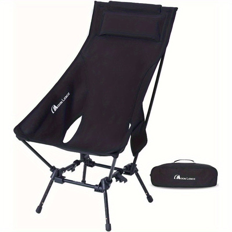 Heavy Duty Folding Camping Chair with Footrest - XL Portable