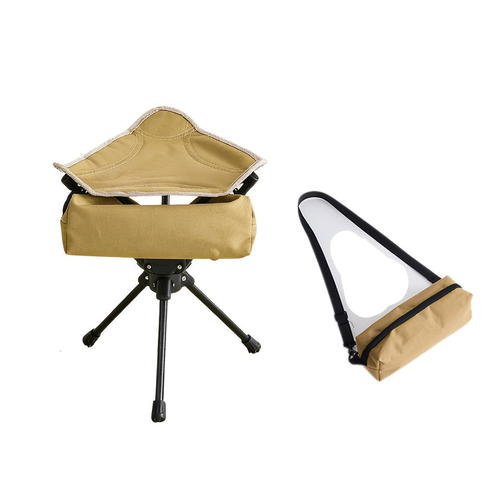 Westtune 360° Swivel Camping Stool - Portable Folding Fishing Chair
