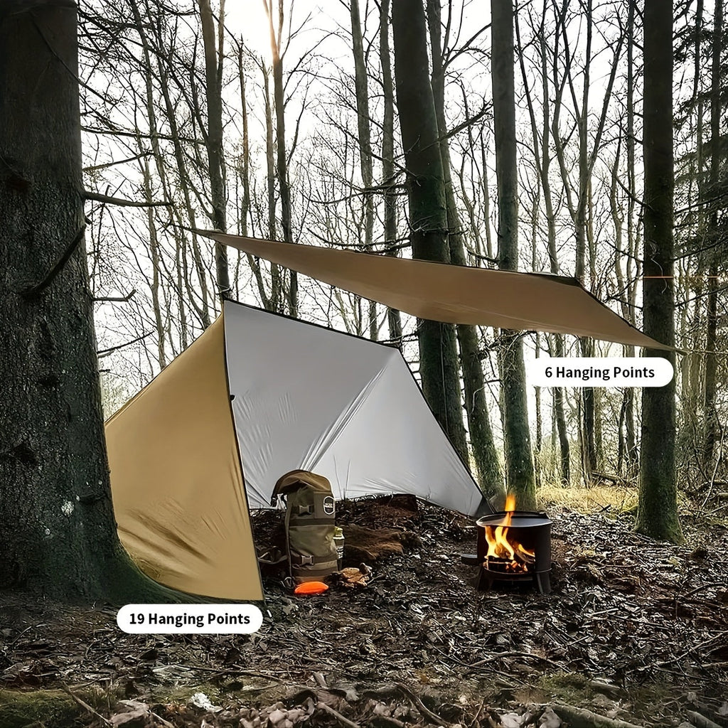 Waterproof Survival Shelter Tarp - Lightweight Camping & Hiking Canopy