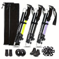 Ultra-Light 7075 Aluminum Folding Trekking Poles for Hiking