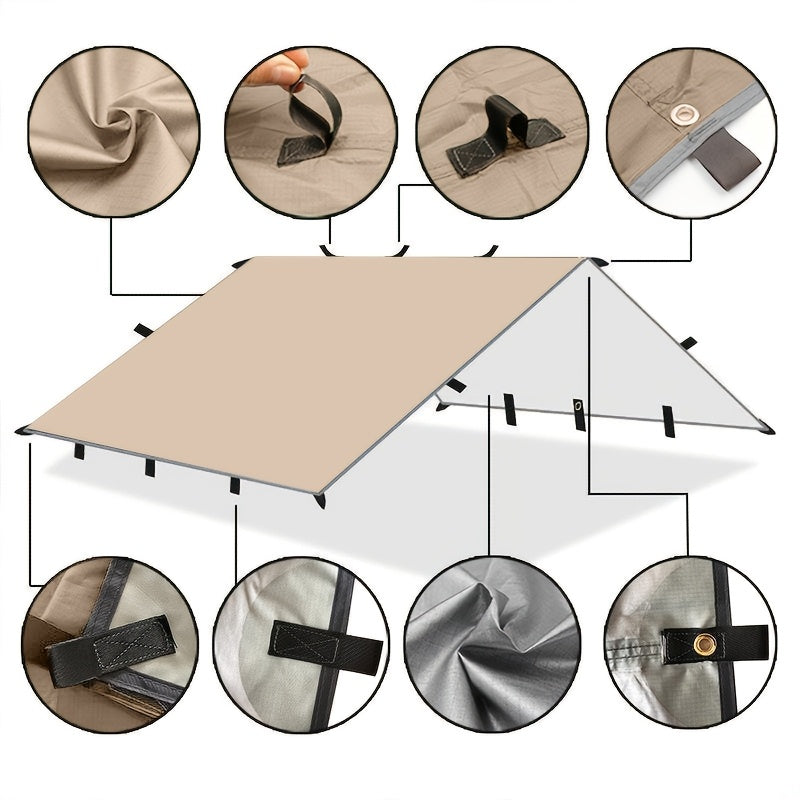 Multi-Function Camping Tarp Sunshade for Hiking & Mountaineering