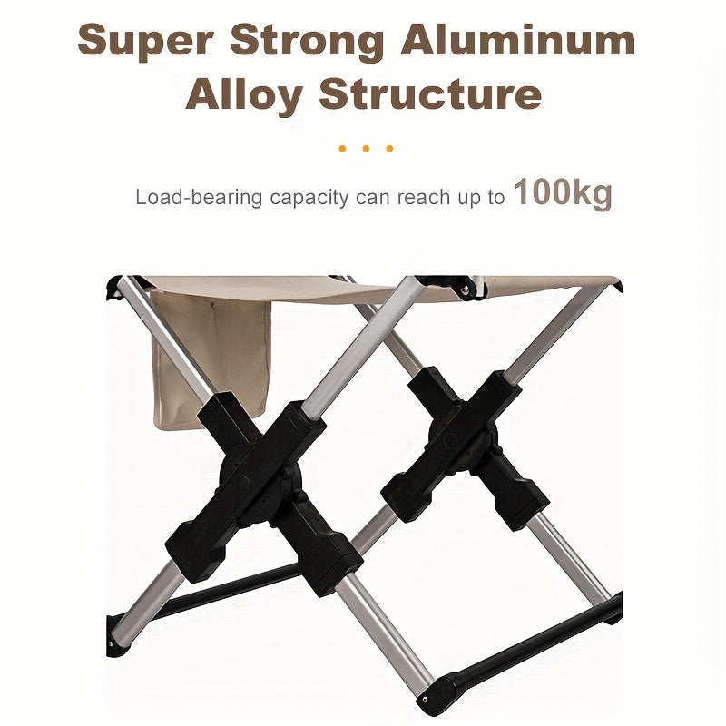 WESTTUNE Folding Camping Chair - Portable Lightweight Outdoor Armchair