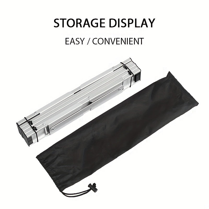 Portable Folding Table - Aluminum Alloy for Camping, Picnics & Bed Desk