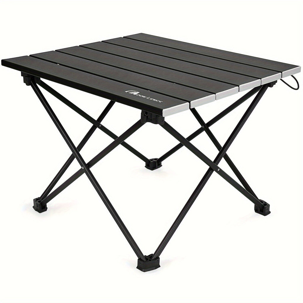 MOON LENCE Aluminum Folding Camping Table - Portable Beach & Hiking Table
