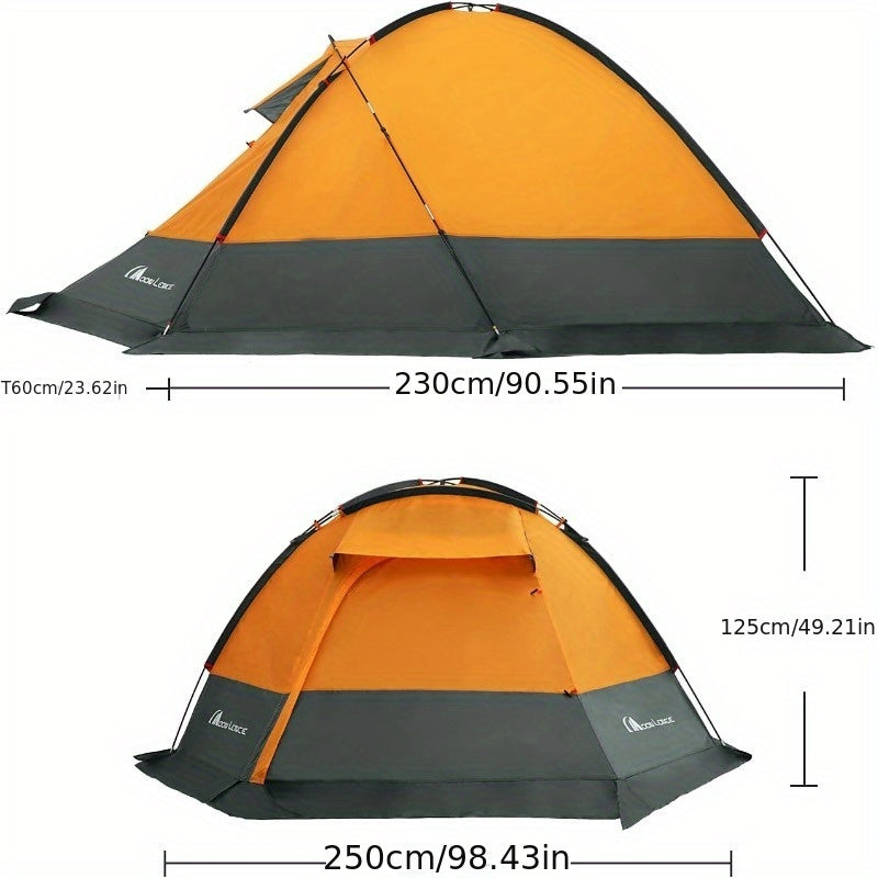Moon Lence 4-Person Family Camping Tent - Waterproof PU2000mm