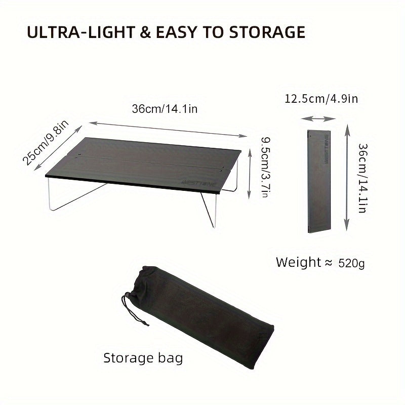 Portable Camping Table - Lightweight Aluminum Alloy for Outdoor Travel