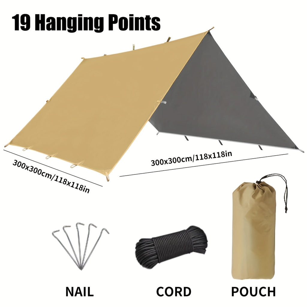 Waterproof Survival Shelter Tarp - Lightweight Camping & Hiking Canopy