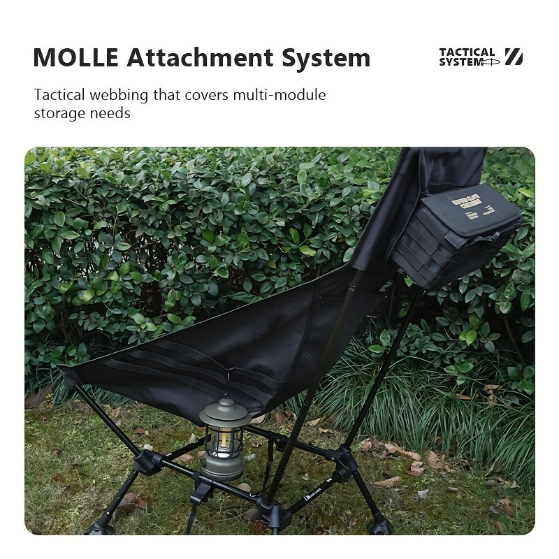 Adjustable High Back Moon Chair - Foldable Camping & Beach Seat