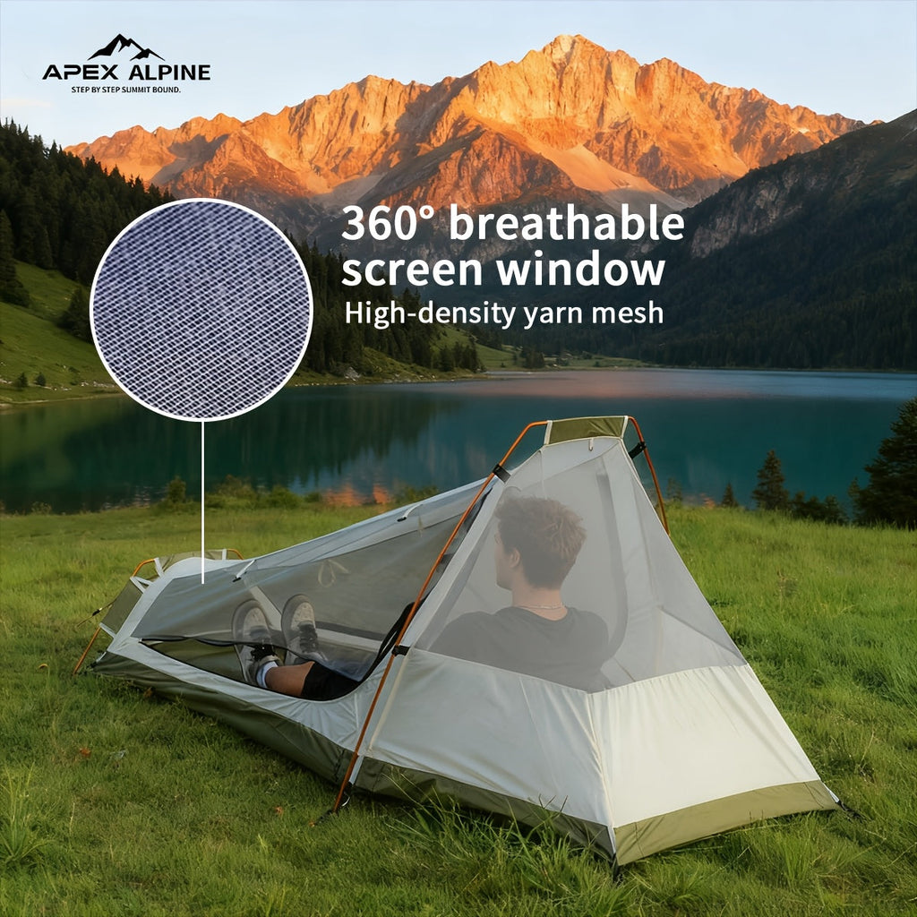 4-Season 1-Person Bivy Tent - Double-Layer Backpacking Shelter
