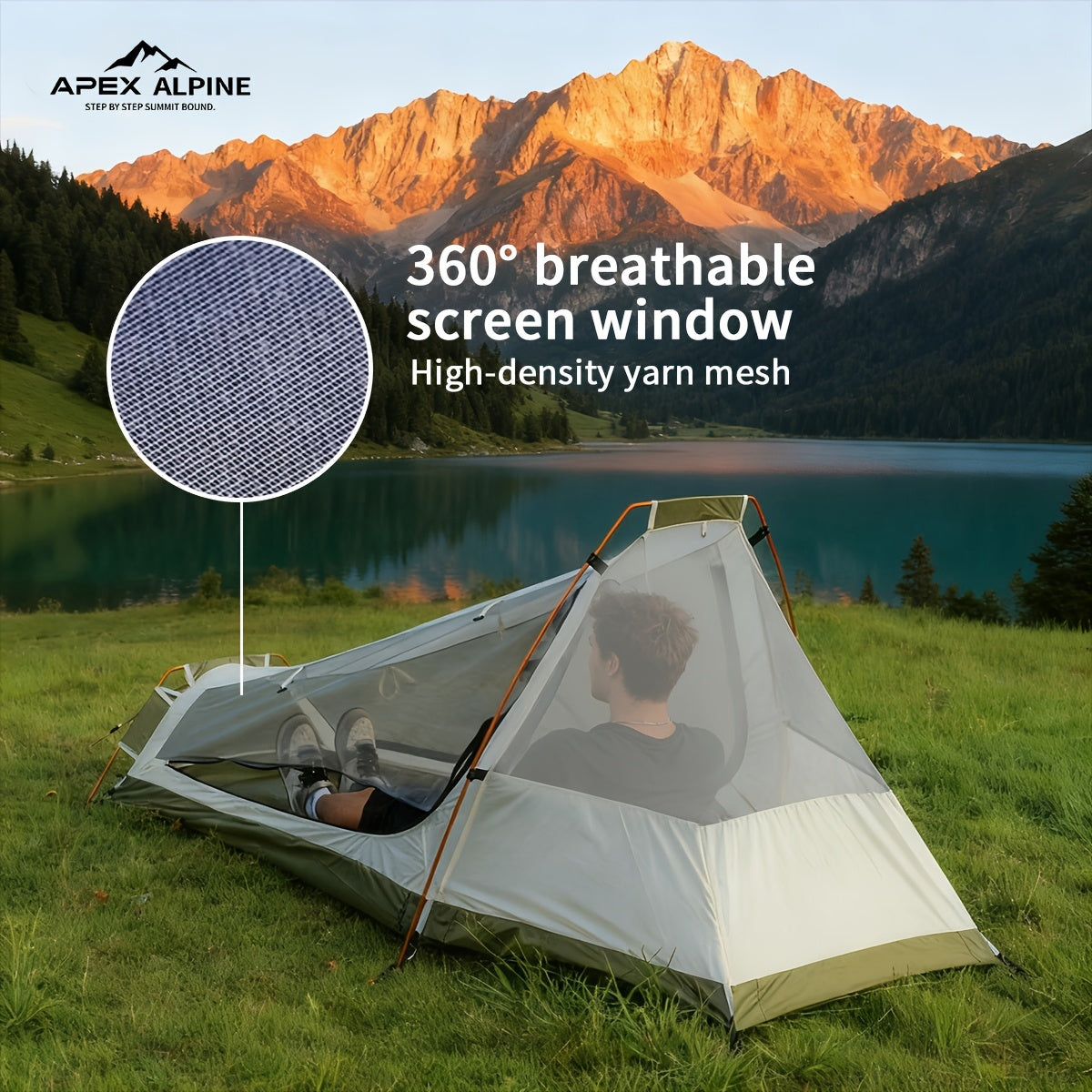 4-Season 1-Person Bivy Tent - Double-Layer Backpacking Shelter