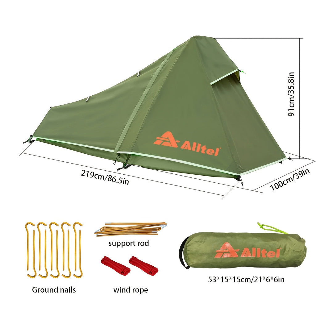 4-Season 1-Person Bivy Tent - Double-Layer Backpacking Shelter
