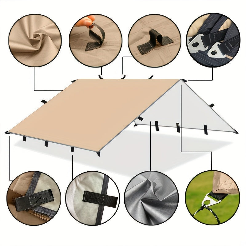 Waterproof Survival Shelter Tarp - Lightweight Camping & Hiking Canopy
