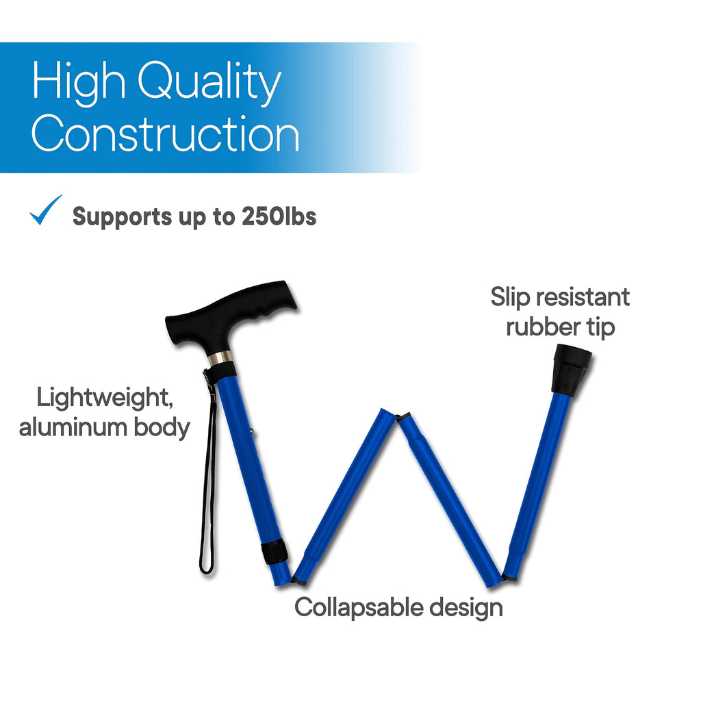 Ultralight Folding Walking Stick - Aluminum Alloy Trekking Pole