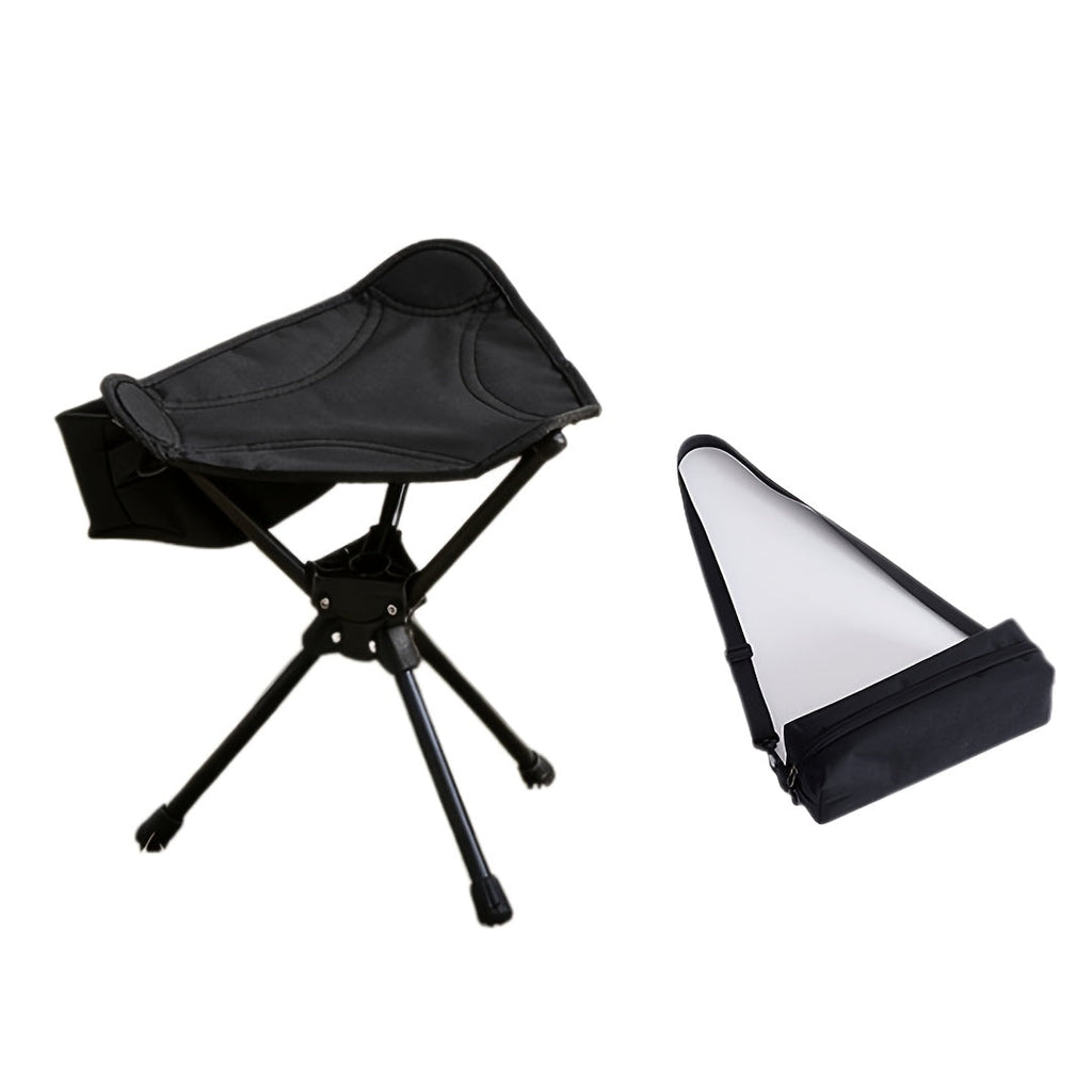 Westtune 360° Swivel Camping Stool - Portable Folding Fishing Chair