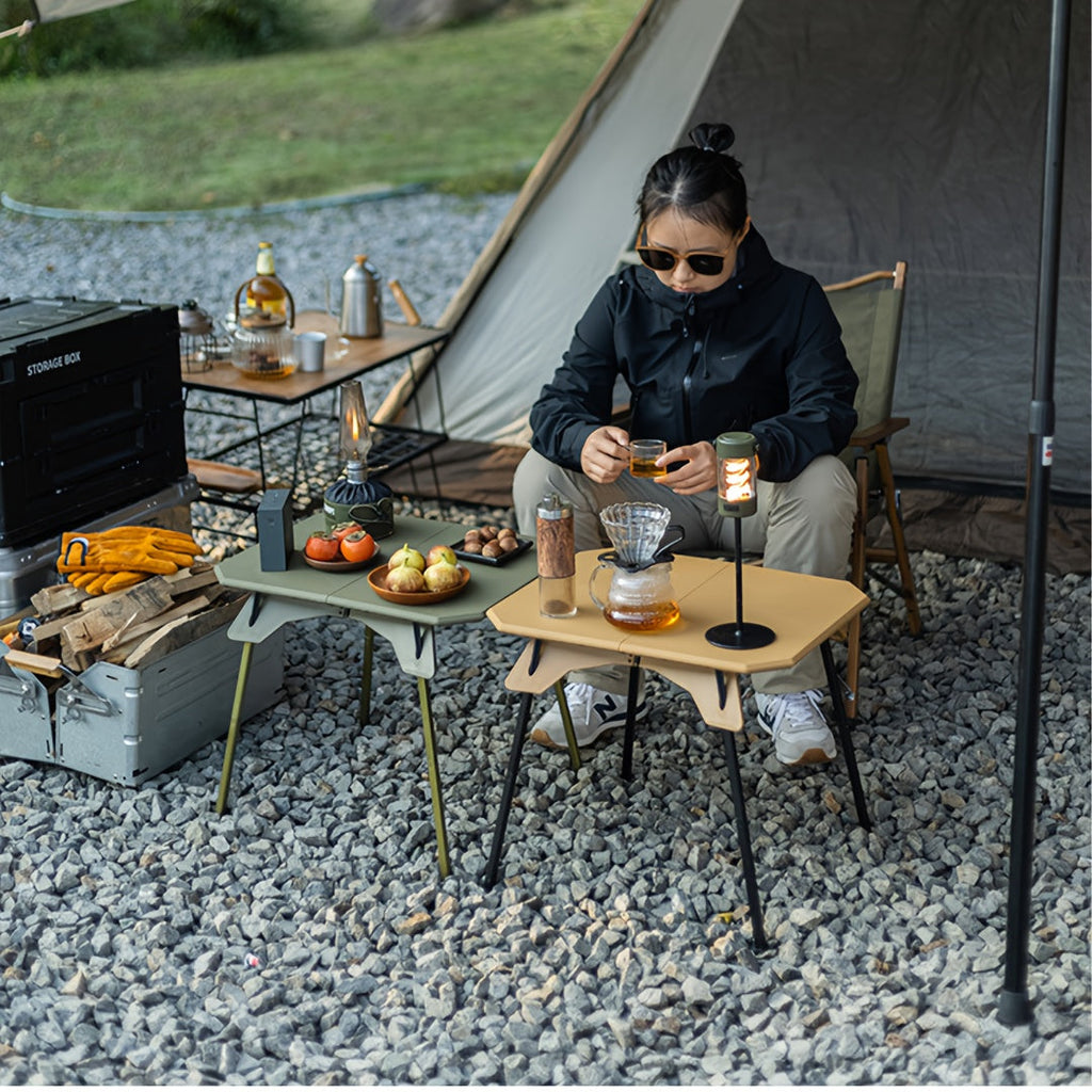 Portable Folding Camping Table - Adjustable ABS Picnic & RV Table