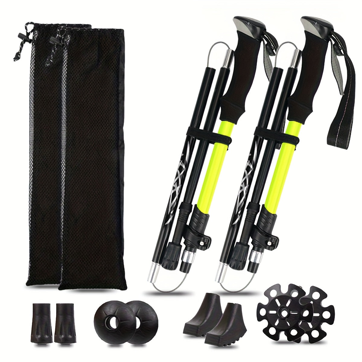 Ultra-Light 7075 Aluminum Folding Trekking Poles for Hiking
