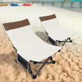 Portable Backpack Beach Chair - Reclining Folding Camping Chair