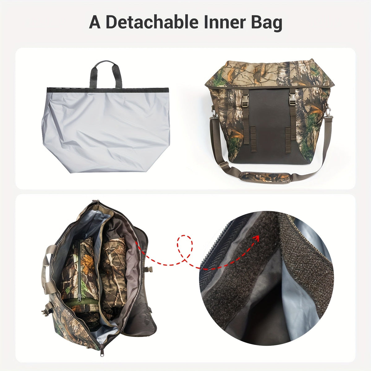 Large Capacity Hunting Gear Bag - Camouflage Tactical Duffel