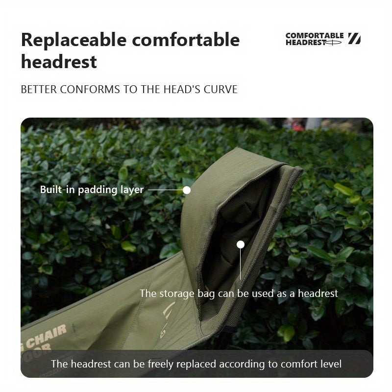 Adjustable High Back Moon Chair - Foldable Camping & Beach Seat
