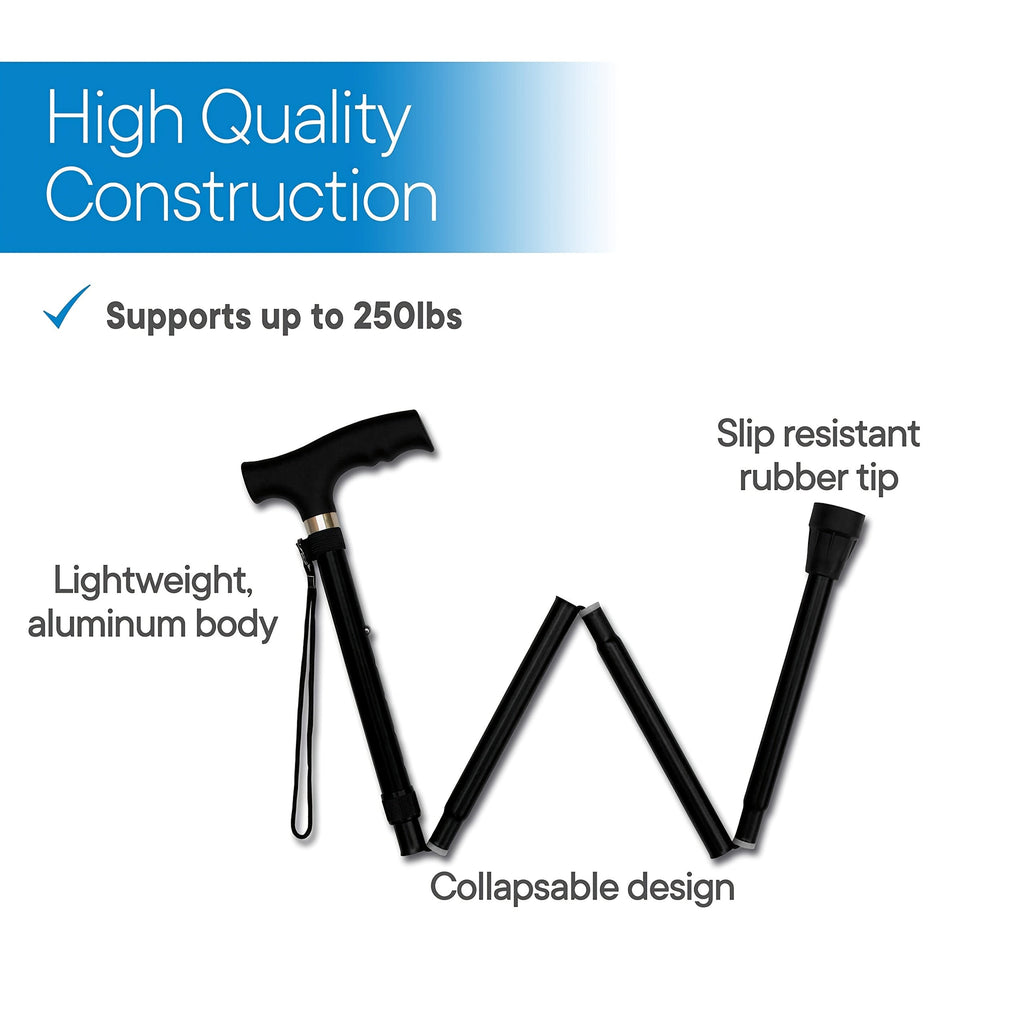Ultralight Folding Walking Stick - Aluminum Alloy Trekking Pole