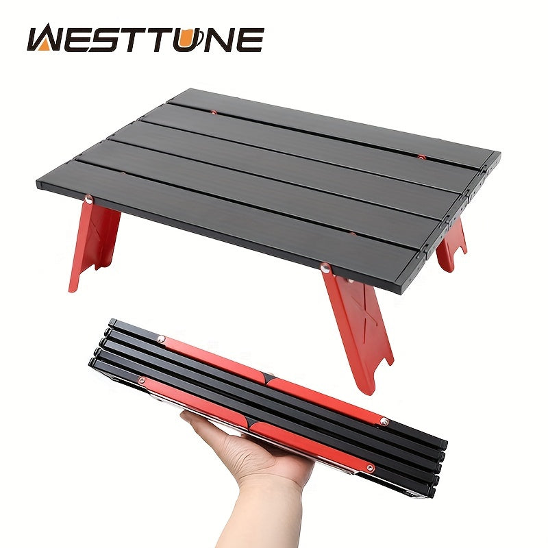 Portable Folding Table - Aluminum Alloy for Camping, Picnics & Bed Desk