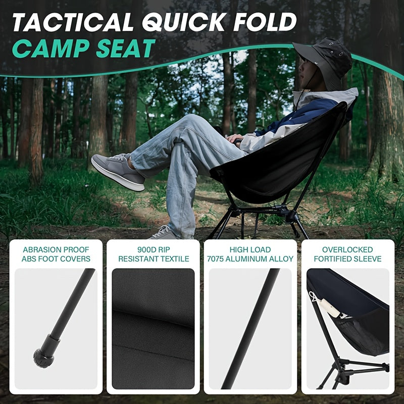 Portable Camping Chair - Lightweight Folding Chair for Hiking