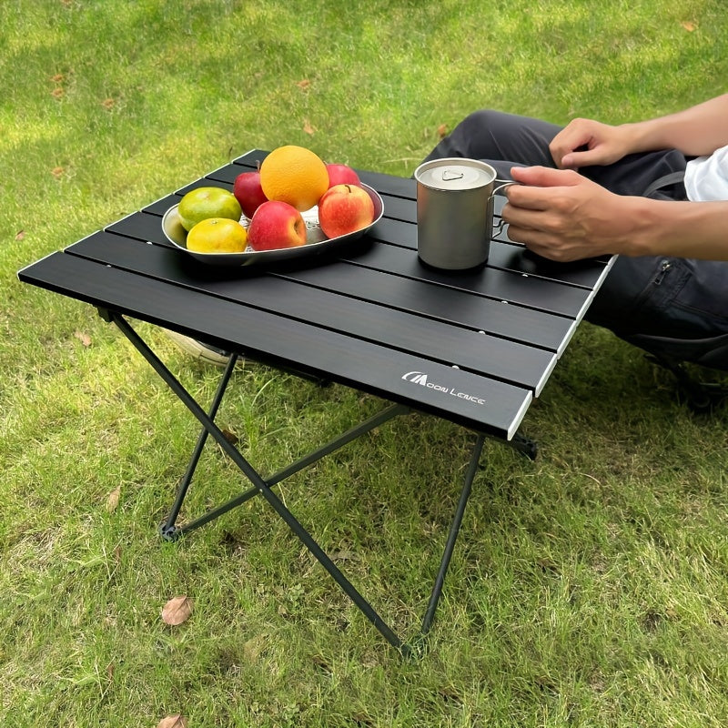 MOON LENCE Aluminum Folding Camping Table - Portable Beach & Hiking Table