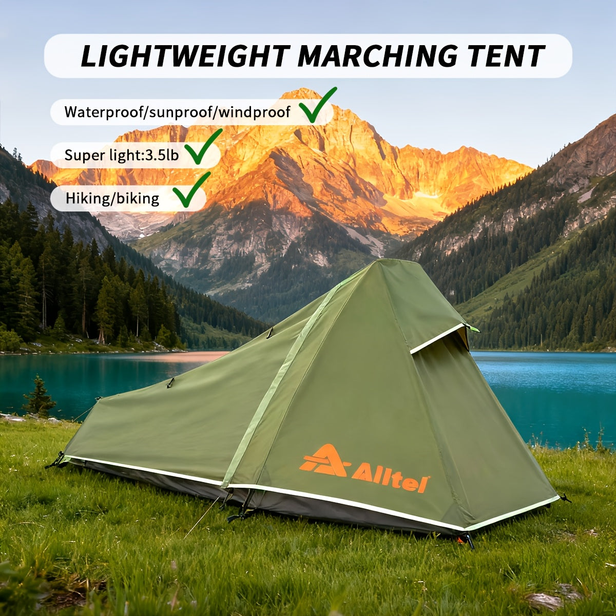 4-Season 1-Person Bivy Tent - Double-Layer Backpacking Shelter