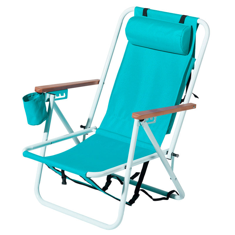 Folding Beach Chair with Backpack Straps - Portable Outdoor Seating