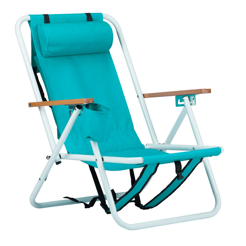 Folding Beach Chair with Backpack Straps - Portable Outdoor Seating
