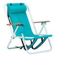 Folding Beach Chair with Backpack Straps - Portable Outdoor Seating