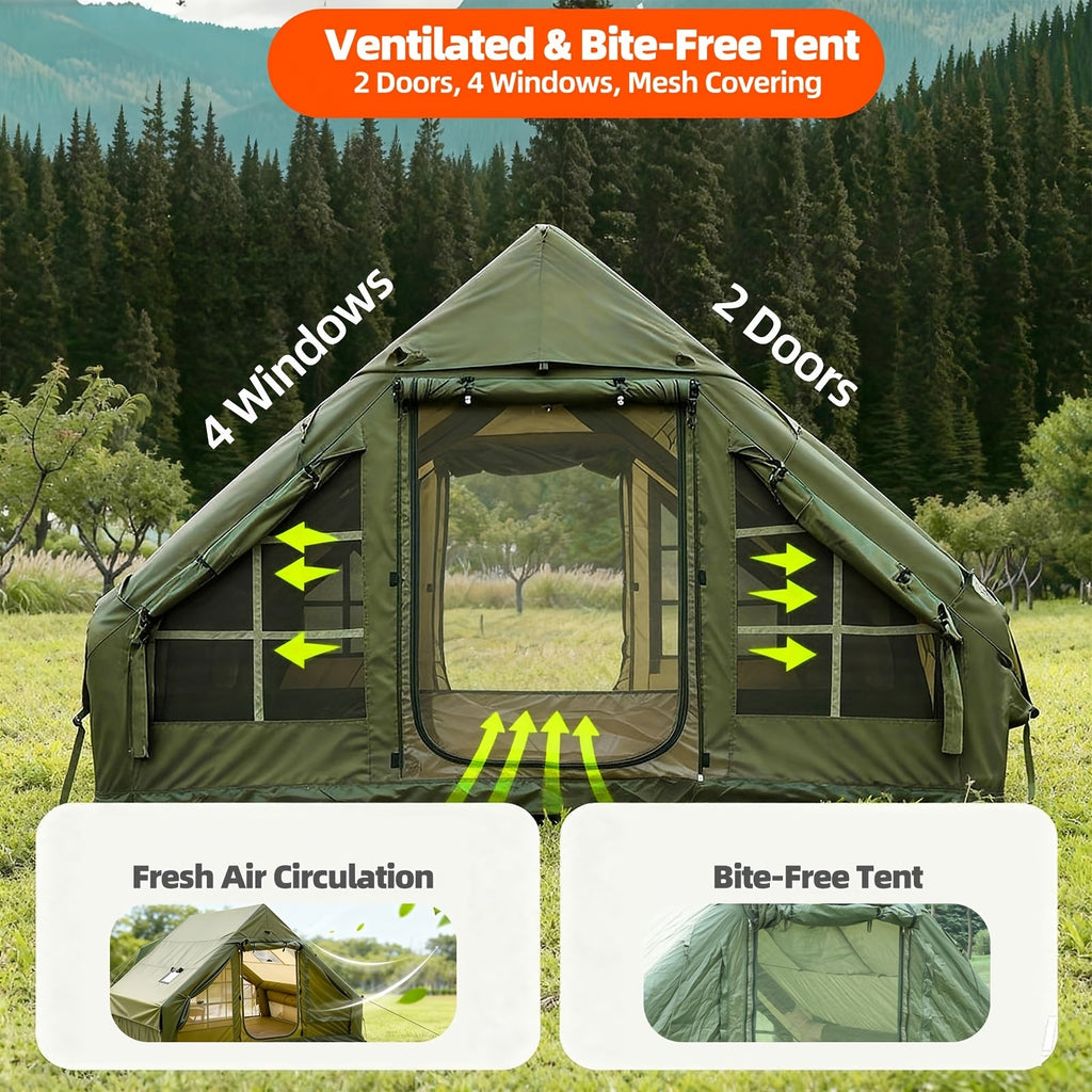 Luxury Inflatable 4-6 Person Oxford Tent for All-Season Glamping