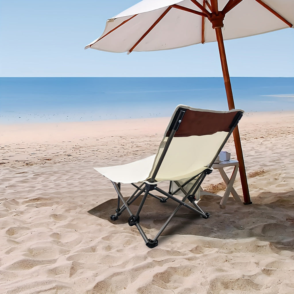 Portable Backpack Beach Chair - Reclining Folding Camping Chair