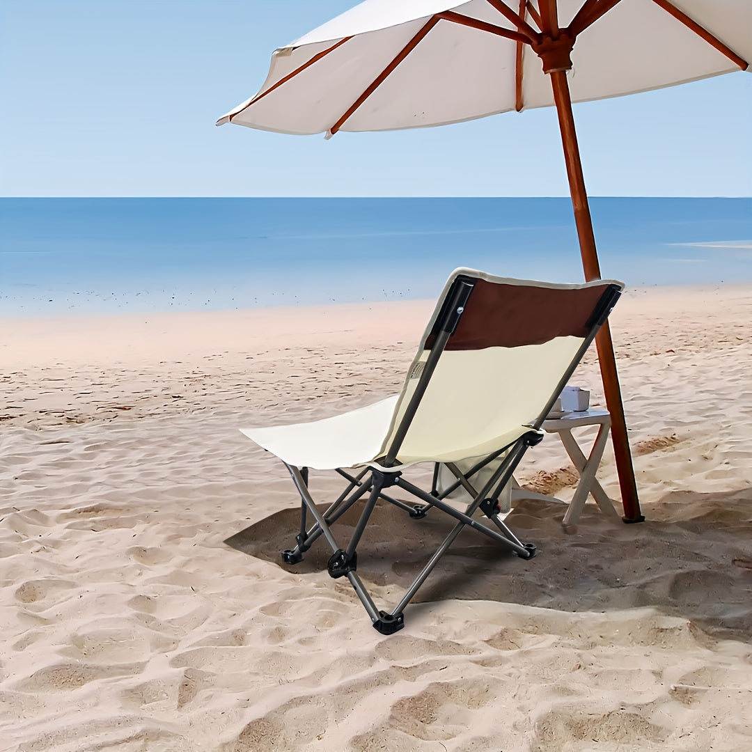 Portable Backpack Beach Chair - Reclining Folding Camping Chair