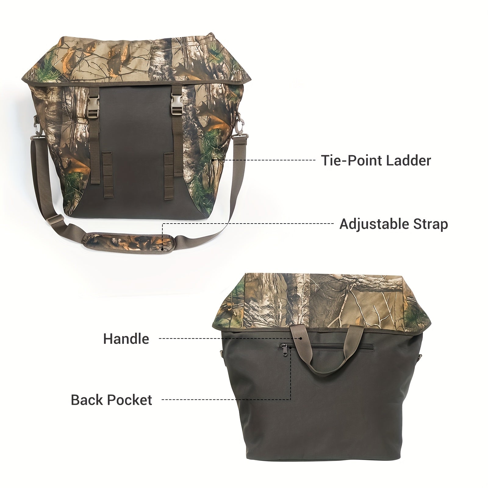 Large Capacity Hunting Gear Bag - Camouflage Tactical Duffel
