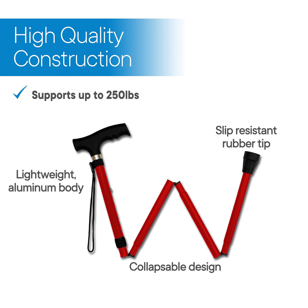 Ultralight Folding Walking Stick - Aluminum Alloy Trekking Pole