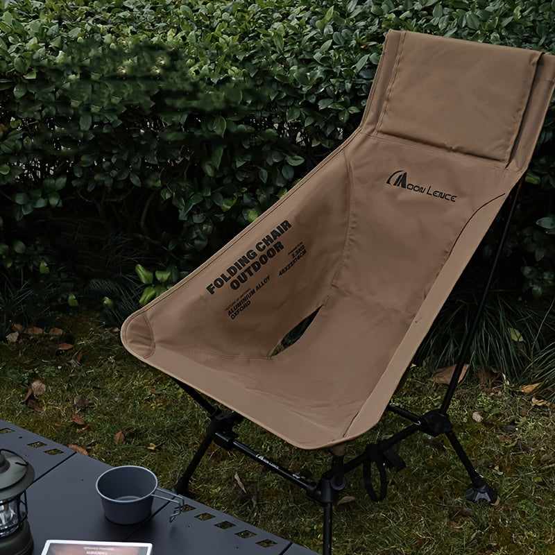 Adjustable High Back Moon Chair - Foldable Camping & Beach Seat