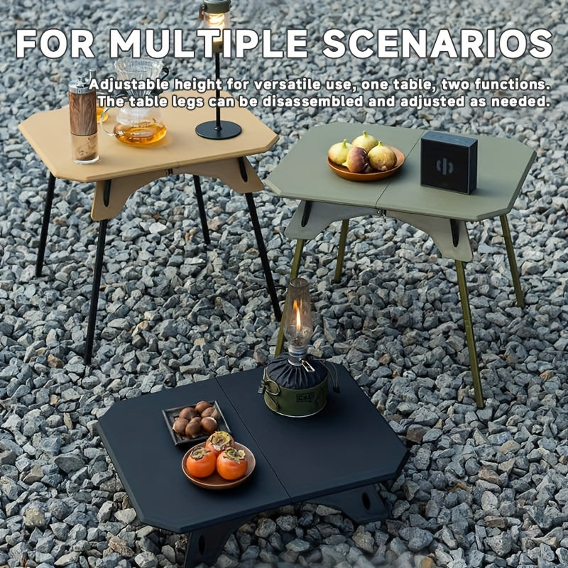 Portable Folding Camping Table - Adjustable ABS Picnic & RV Table
