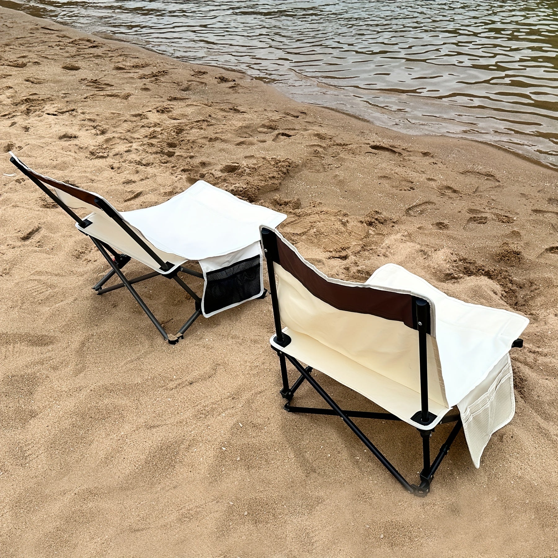 Portable Backpack Beach Chair - Reclining Folding Camping Chair