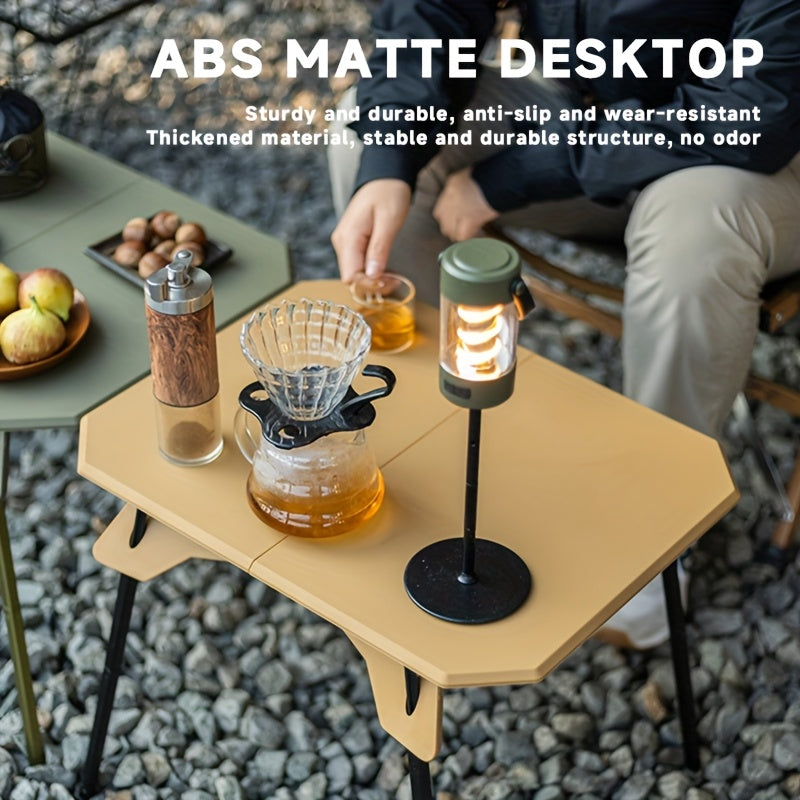 Portable Folding Camping Table - Adjustable ABS Picnic & RV Table