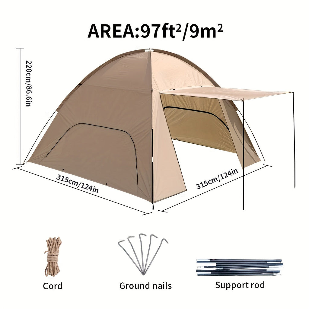 Large UPF 50+ Beach Sunshade Tent for 6-8 People