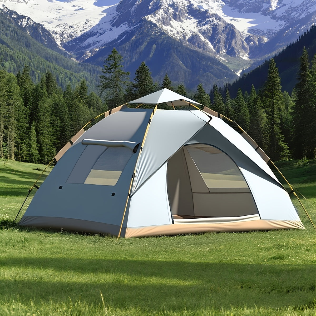 1-4 Person Automatic Pop-Up Tent Waterproof Portable Camping Shelter