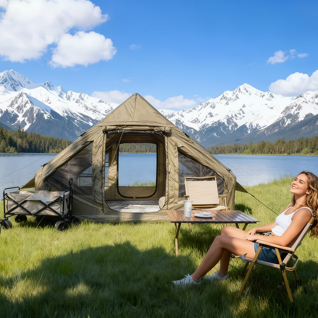 Luxury Inflatable 4-6 Person Oxford Tent for All-Season Glamping